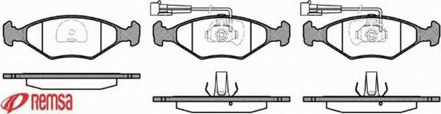 Metzger 028132 - Тормозные колодки, дисковые, комплект autospares.lv