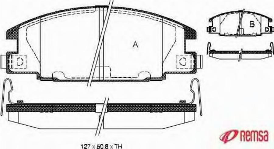 Metzger 023804 - Тормозные колодки, дисковые, комплект autospares.lv