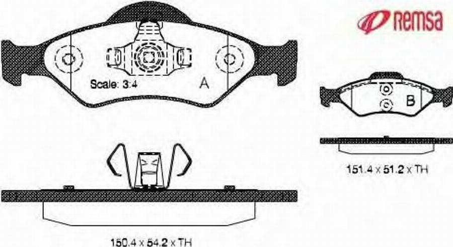 Metzger 0765.00 - Тормозные колодки, дисковые, комплект autospares.lv