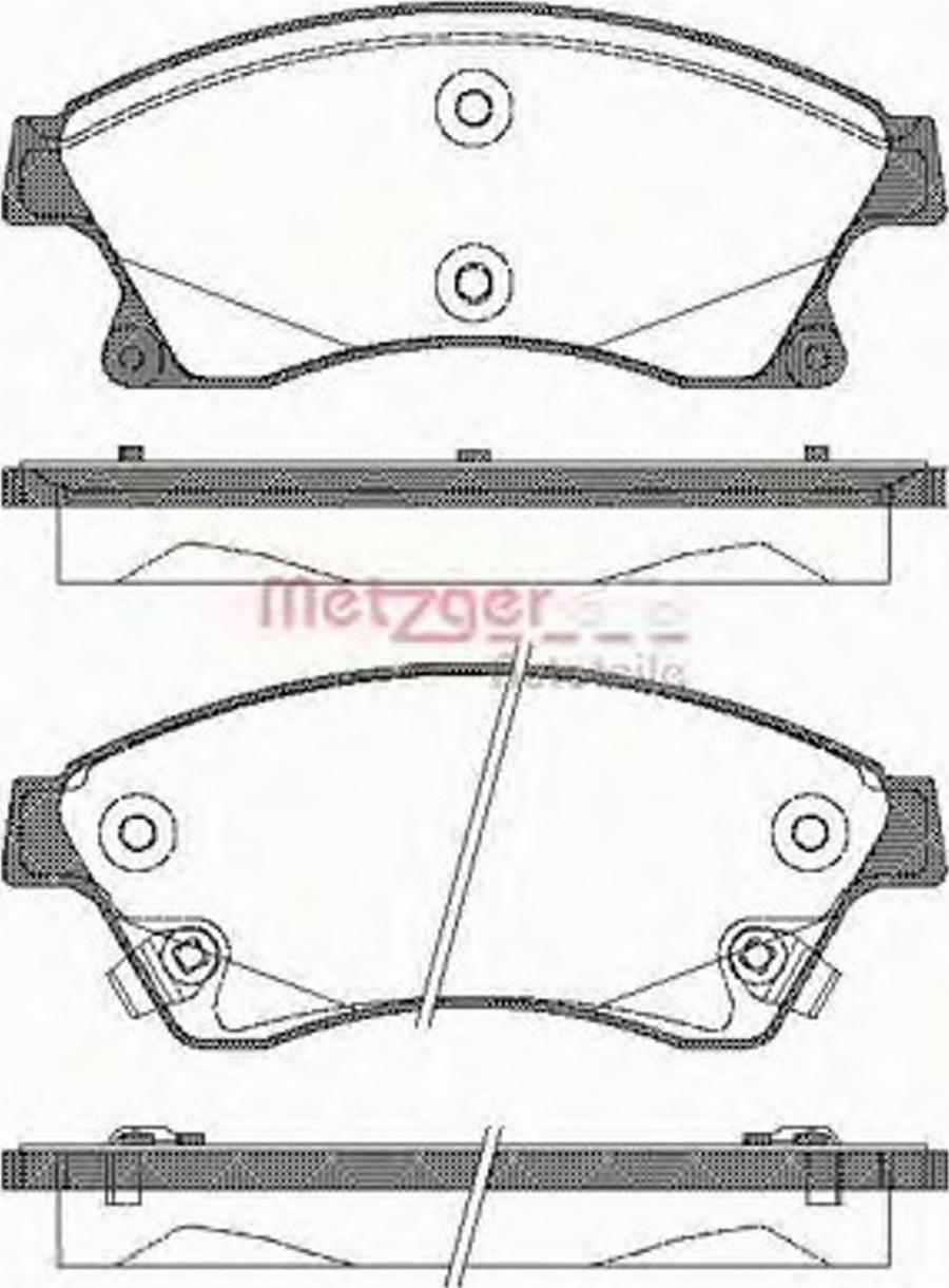 Metzger 143112 - Тормозные колодки, дисковые, комплект autospares.lv