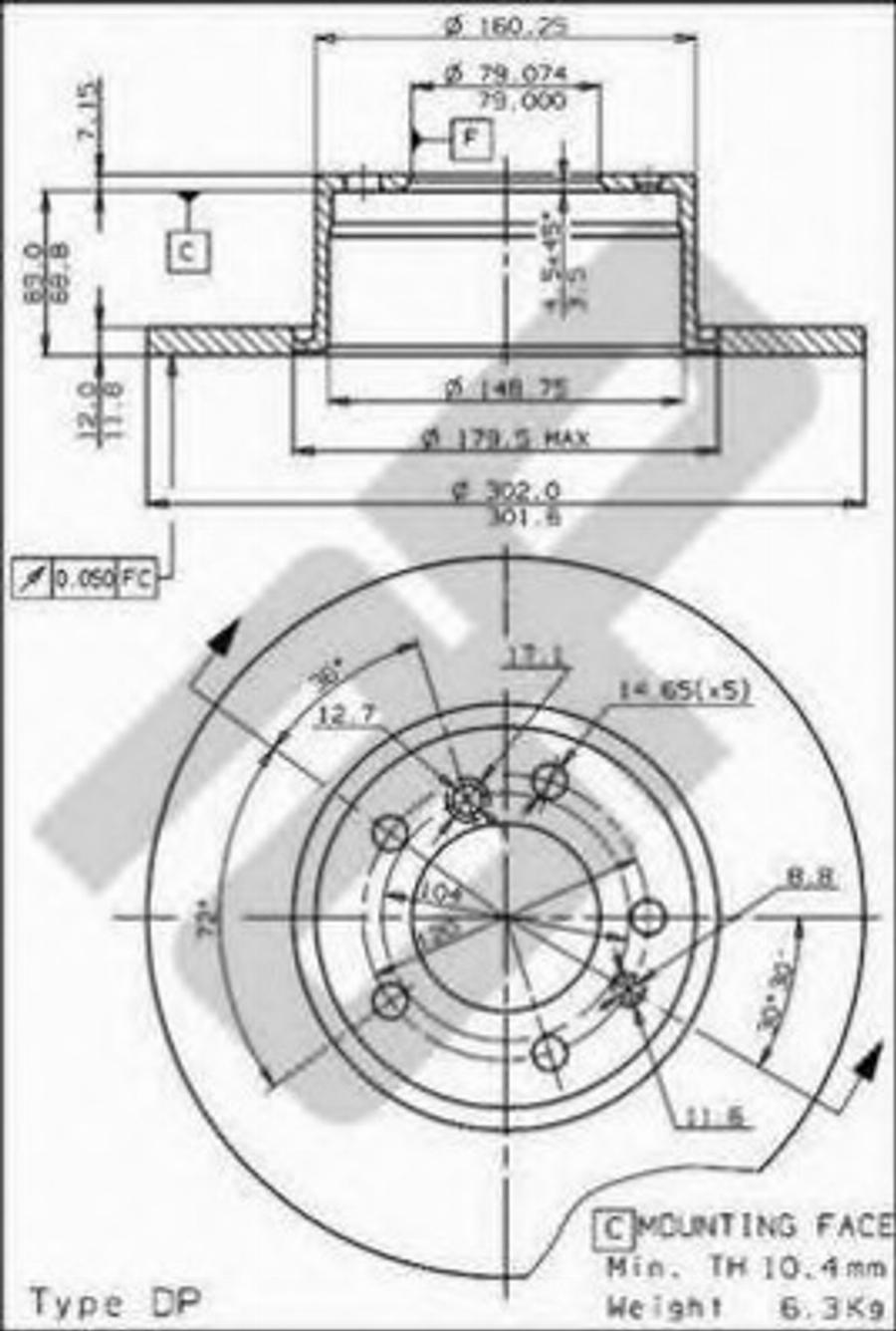 Metzger 14221 - Тормозной диск autospares.lv