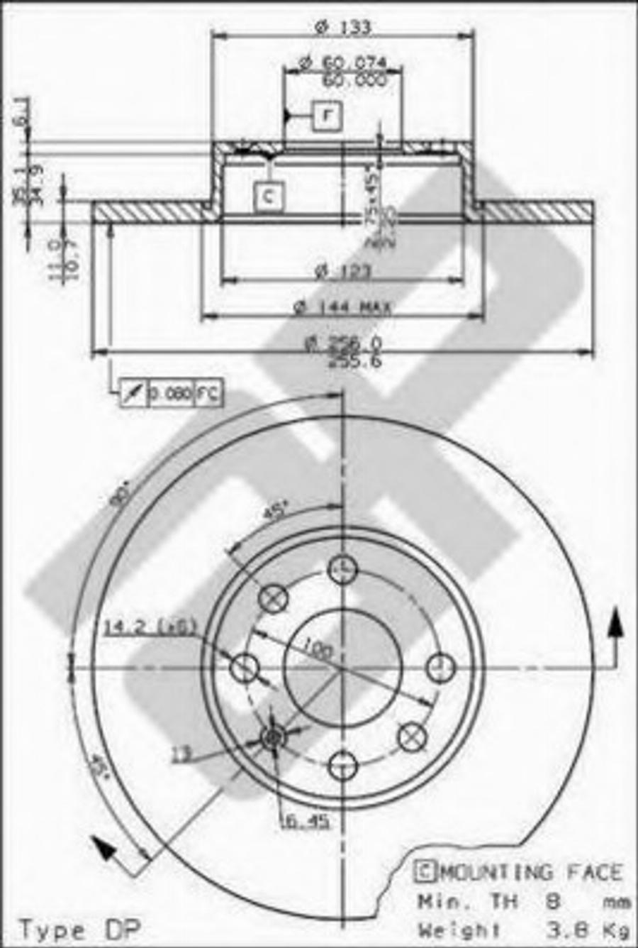 Metzger 15374 - Тормозной диск autospares.lv