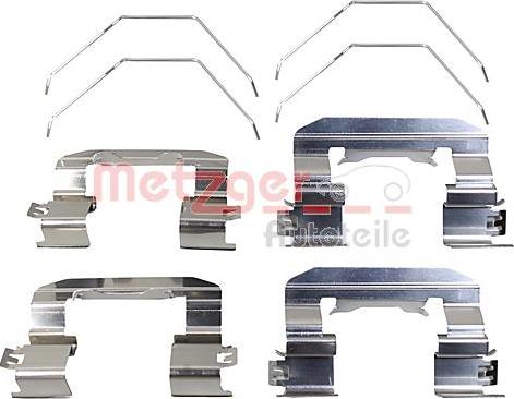 Metzger 109-0021 - Комплектующие для колодок дискового тормоза autospares.lv