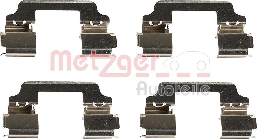 Metzger 109-0154 - Комплектующие для колодок дискового тормоза autospares.lv