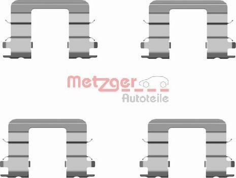 Metzger 109-1696 - Комплектующие для колодок дискового тормоза autospares.lv