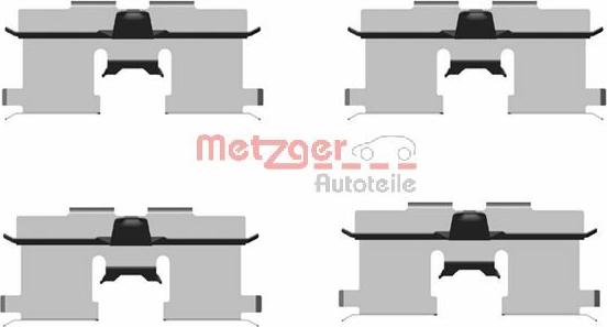 Metzger 109-1692 - Комплектующие для колодок дискового тормоза autospares.lv