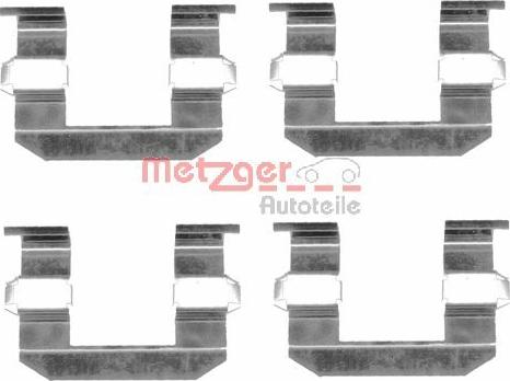 Metzger 109-1645 - Комплектующие для колодок дискового тормоза autospares.lv