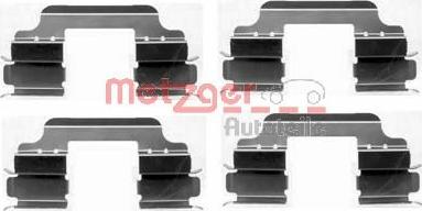 Metzger 109-1648 - Комплектующие для колодок дискового тормоза autospares.lv