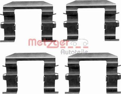 Metzger 109-1664 - Комплектующие для колодок дискового тормоза autospares.lv