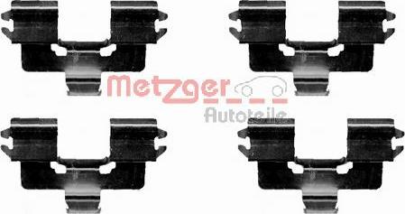 Metzger 109-1666 - Комплектующие для колодок дискового тормоза autospares.lv