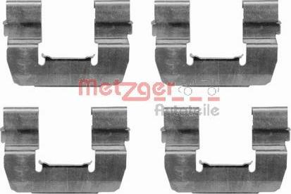 Metzger 109-1668 - Комплектующие для колодок дискового тормоза autospares.lv