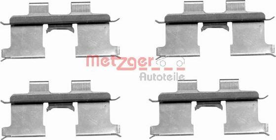 Metzger 109-1667 - Комплектующие для колодок дискового тормоза autospares.lv