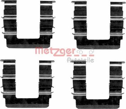 Metzger 109-1615 - Комплектующие для колодок дискового тормоза autospares.lv