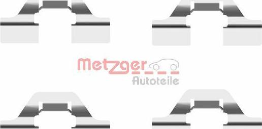 Metzger 109-1684 - Комплектующие для колодок дискового тормоза autospares.lv