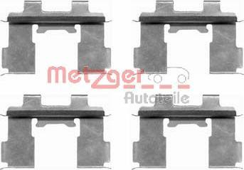 Metzger 109-1630 - Комплектующие для колодок дискового тормоза autospares.lv