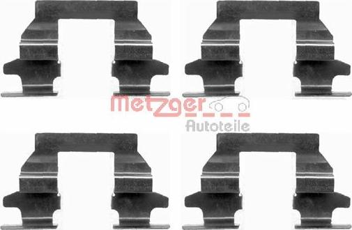 Metzger 109-1625 - Комплектующие для колодок дискового тормоза autospares.lv