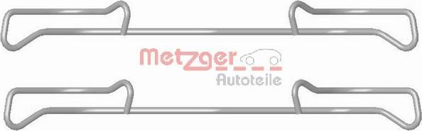 Metzger 109-1678 - Комплектующие для колодок дискового тормоза autospares.lv