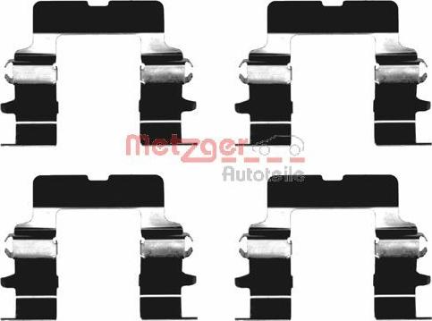 Metzger 109-1161 - Комплектующие для колодок дискового тормоза autospares.lv