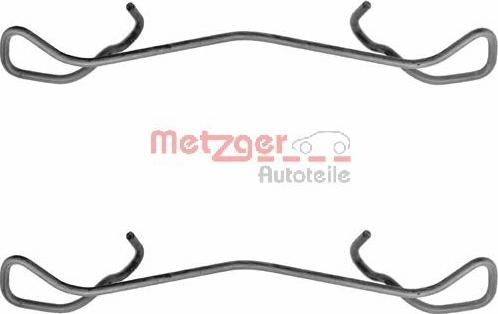 Metzger 109-1189 - Комплектующие для колодок дискового тормоза autospares.lv