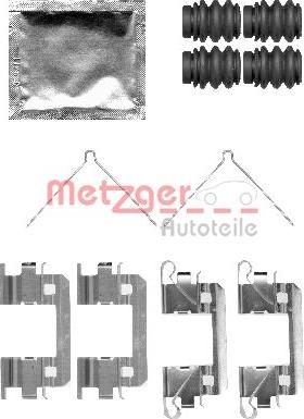 Metzger 109-1811 - Комплектующие для колодок дискового тормоза autospares.lv