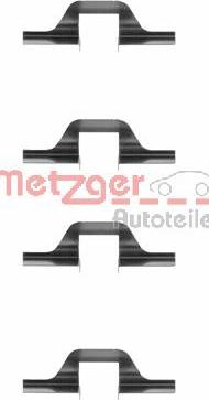 Metzger 109-1263 - Комплектующие для колодок дискового тормоза autospares.lv
