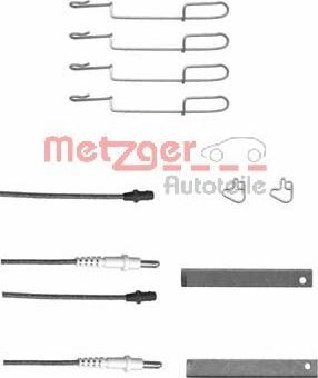 Metzger 109-1280X - Комплектующие для колодок дискового тормоза autospares.lv