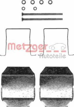 Metzger 109-1237 - Комплектующие для колодок дискового тормоза autospares.lv