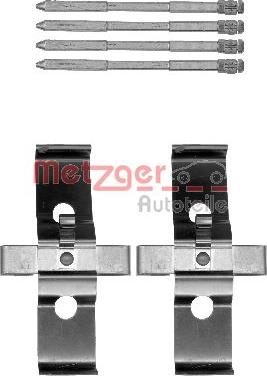 Metzger 109-1796 - Комплектующие для колодок дискового тормоза autospares.lv