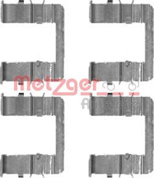 Metzger 109-1744 - Комплектующие для колодок дискового тормоза autospares.lv