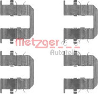 Metzger 109-1746 - Комплектующие для колодок дискового тормоза autospares.lv