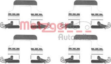 Metzger 109-1766 - Комплектующие для колодок дискового тормоза autospares.lv