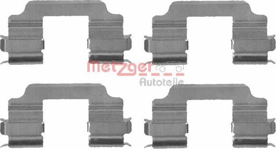 Metzger 109-1709 - Комплектующие для колодок дискового тормоза autospares.lv