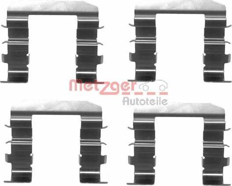 Metzger 109-1708 - Комплектующие для колодок дискового тормоза autospares.lv