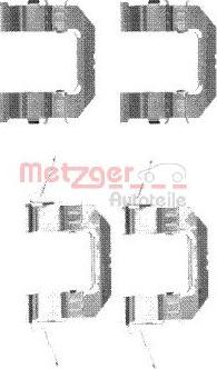 Metzger 109-1722 - Комплектующие для колодок дискового тормоза autospares.lv