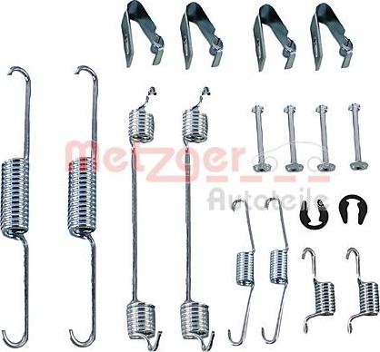 Metzger 105-0038 - Комплектующие, барабанный тормозной механизм autospares.lv