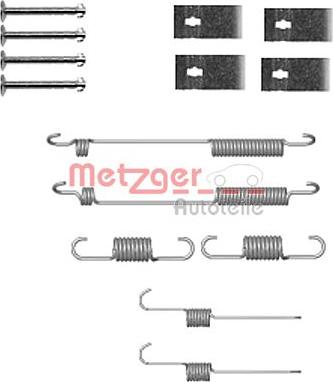 Metzger 105-0846 - Комплектующие, барабанный тормозной механизм autospares.lv