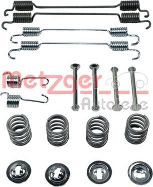 Metzger 105-0750 - Комплектующие, барабанный тормозной механизм autospares.lv