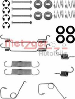 Metzger 105-0705 - Комплектующие, барабанный тормозной механизм autospares.lv