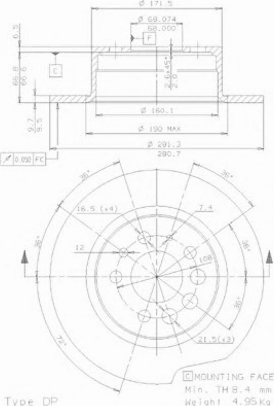 Metzger 10022E - Тормозной диск autospares.lv