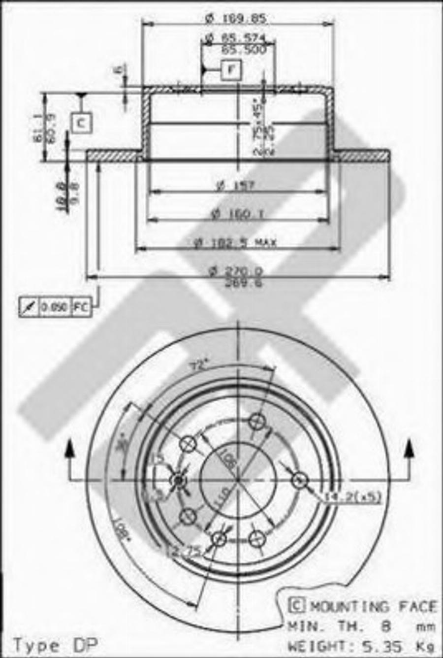 Metzger 10348 - Тормозной диск autospares.lv