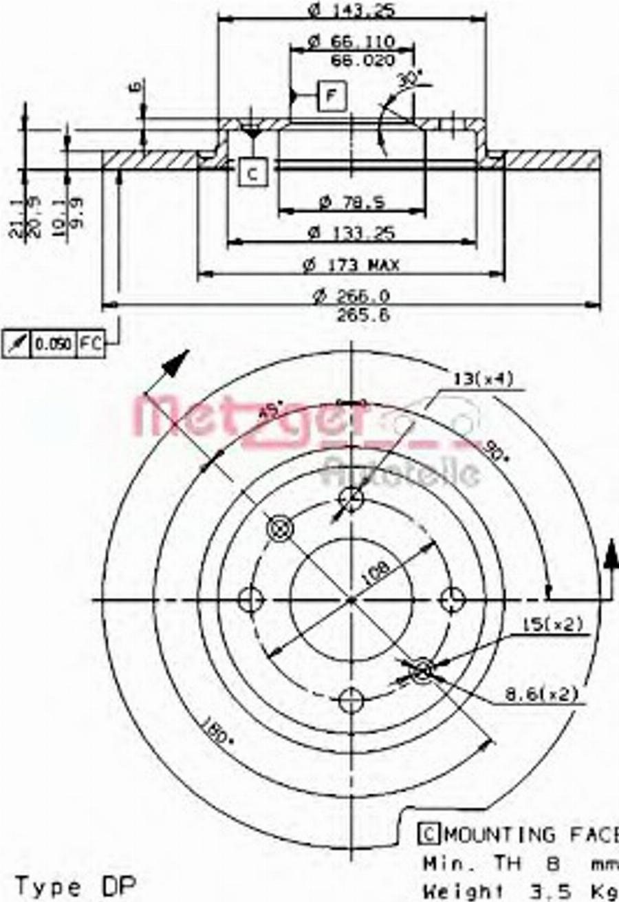 Metzger 10241E - Тормозной диск autospares.lv