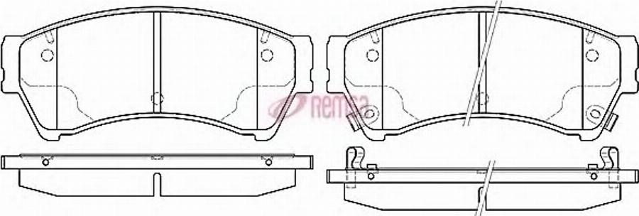 Metzger 119602 - Тормозные колодки, дисковые, комплект autospares.lv