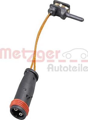 Metzger 1190107 - Сигнализатор, износ тормозных колодок autospares.lv