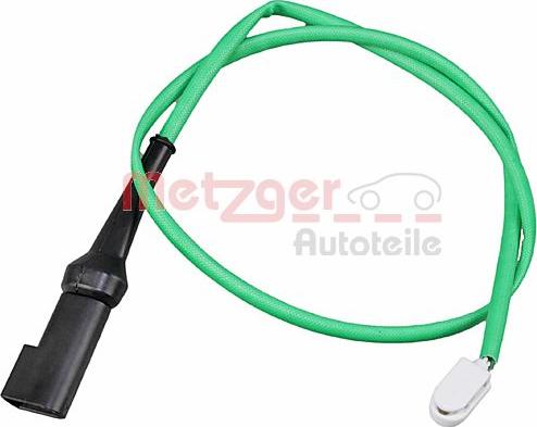 Metzger 1190288 - Сигнализатор, износ тормозных колодок autospares.lv