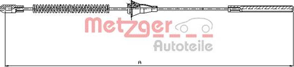 Metzger 11.5754 - Тросик, cтояночный тормоз autospares.lv
