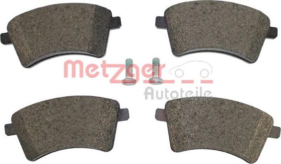 Metzger 1160103 - Тормозные колодки, дисковые, комплект autospares.lv