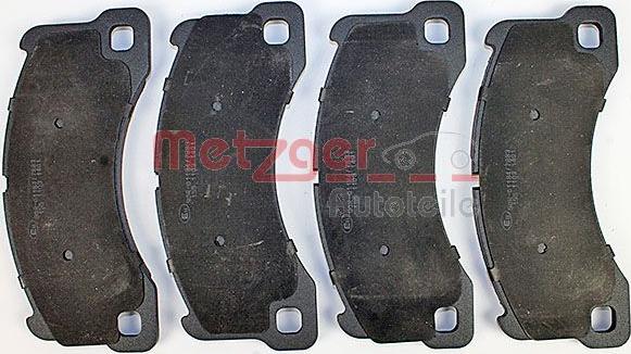 Metzger 1170445 - Тормозные колодки, дисковые, комплект autospares.lv