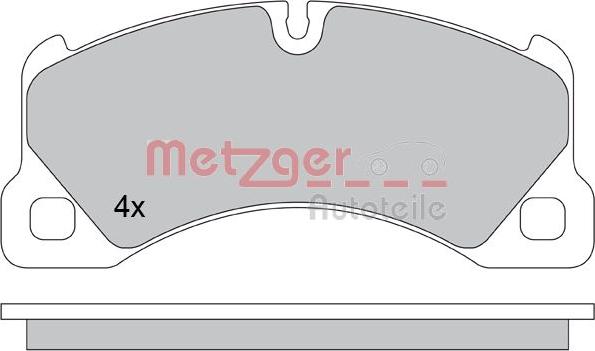 Metzger 1170445 - Тормозные колодки, дисковые, комплект autospares.lv