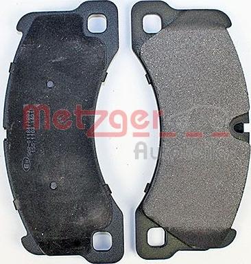 Metzger 1170445 - Тормозные колодки, дисковые, комплект autospares.lv