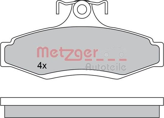 Metzger 1170581 - Тормозные колодки, дисковые, комплект autospares.lv
